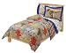 Boys Dinosaur Age Reversible Green Red Blue Comforter Set
