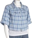 Jeanstar Women's Yasmine Cropped Luau Plaid Jacket