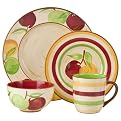 Apple Dots and Stripes 16-pc. Dinnerware Set