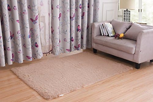 CWKTITI Super Soft Solid Carpet/Floor Rug/ Living room carpet/Area Rug(can be customized) 80120cm(light camel)