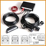 Car Rear Reversing Parking Sensors Radar Detector 4 Sensor Reverse Buzzer Alarm Kit LCD Display
