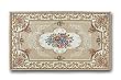 メダリオン柄 ゴブラン織シェニールマット 70cm×120cm　ルーブル　ベージュ