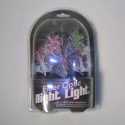LED Fiber Optics Butterfly and Flowers Night Light by First Alert