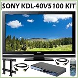 Sony BRAVIA V Series KDL 40V5100 40 Inch 1080p 120Hz LCD HDTV + Blu Ray Accessory Kit Sony BRAVIA V-Series KDL-40V5100 40-Inch 1080p 120Hz LCD HDTV + Blu-Ray Accessory Kit