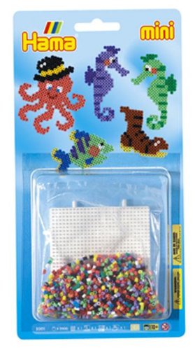 Childrens Toyshop  Toys : Hama Mini Beads - Sea Creatures Small Kit