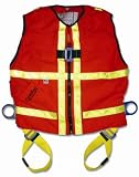 Guardian Fall Protection 02115 HI-VIS Construction Tux Harness, Medium