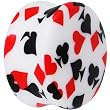 20mm Playing Card Symbol Saddle Plug