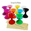 Mavis's Diary 10 × Twin Silicone Pumping Sucker Stand Holder for Iphone 3g S 4g/4s Mp4/5 (Blue,Yellow,Red,Pink,Black,Green,White,Purple,Orange,Rose Red)