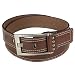 Dark Chocolate Double Stitched Edge Wide Belt