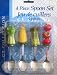 Kitchen & Housewares : 4 Piece Spoon Set w Vegetable Handles
