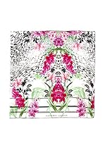 Hannibal Laguna Pañuelo Cachemira Argenta (Blanco / Fucsia)