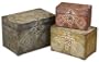 Set of 3 Boxes with Weathered Finish