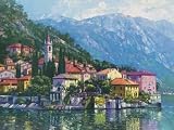 Reflections Of Lake Como by Howard Behrens Art Print Poster 17 x 13
