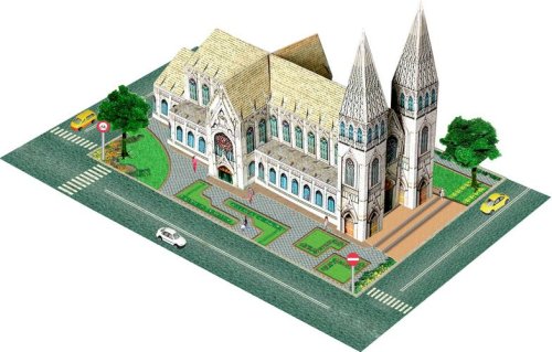 St. Patrick Cathedral NEW York Wooden Model Building Puzzle 51v26BAoElL St. Patrick Cathedral NEW York Wooden Model Building Puzzle