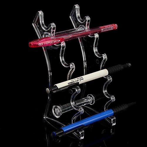 Clear acrylic pen display stand pencil holder rack Organizer for pen lipstick display pen box case