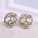 Joylive Skeleton Earring Retro Skull Earring Skull Carved Hollow Shaped EarringsWomen Jewelry For Party