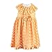 Lilax Little Girls' Collared Polka Dot Tulle Dress