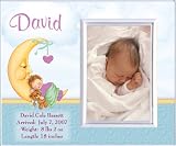 New Baby Boy Moon Personalized Birth Announcement Keepsake Picture Frame Gift