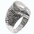 Sterling Silver Ring - Eagle - Size: 9-13