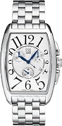 Men's Quartz Chonograph Silver Tone Dial Rubber Strap
