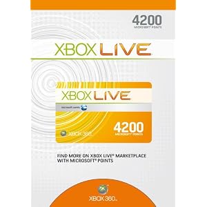 Xbox LIVE 4200 Points Card (Xbox 360)