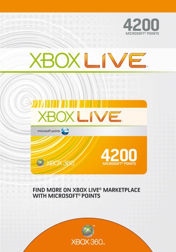 Xbox LIVE 4200 Points Card (Xbox 360)