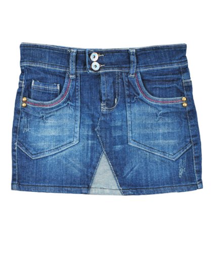 Rubee Jeans Vintage Denim Mini-Skirt (Sizes 7 - 16)