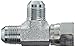 Eaton Weatherhead C5706X6 Carbon Steel SAE 37-Degree (JIC) Flare-Twin Fitting, Swivel, Run Tee, 3/8