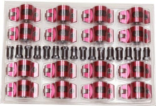 Proheader PM014S - SBC Chevy Yellow Anodized roller Rocker Arms poly Locks 1.6" X 7/16"