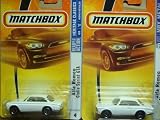 Matchbox Alfa Romeo Giulia Sprint GTA Set: #4 Heritage Classics Highly Detailed Issue & The #32 2007 {2 Pieces} Scale 1/64 Collector White - Sittin' On 3 Lug Wheels