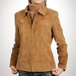 SAVE $170.99 - BGSD Women's Classic Zip Front Suede Leather Jacket - Misses & Petite $99.00