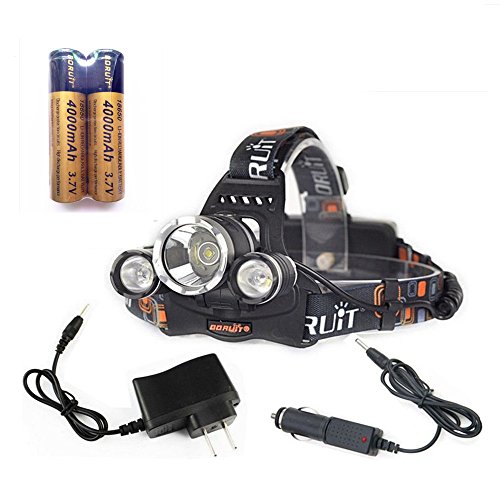 ETpower® 5000Lumen CREE XM-L XML 3 x T6 LED Headlight Light Headlamp Head Lamp Flashlight+ 2 x 18650 Battery + 1 x Charger For Outdoor Sports Like Cmaping Hiking Fishing ETpower® 5000Lumen CREE XM-L XML 3 x T6 LED Headlight Light Headlamp Head Lamp Flashlight+ 2 x 18650 Battery + 1 x Charger For Outdoor Sports Like Cmaping Hiking Fishing