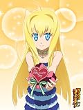ドラゴンクライシス! もふもふビッグタオル バレンタインローズ柄