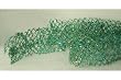 5' Sugared Fruit Turquoise Glittered & Wired Mesh Unlit Net Christmas Garland