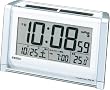 SEIKO CLOCK (セイコークロック) 目覚し時計 ハイブリッド ソーラー 電波時計 ツイン・パ デジタル SQ672S