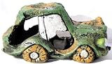 Aquarium Dekoration, Auto mit Moos ca.14 x 8 x 7,5 cm