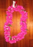 NEW! Silk Pink Plumeria Lei, Matching Haku