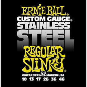 Ernie Ball 2246 Stainless Steel Regular Slinky Electric String Set (10 - 46)