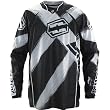 Shift Racing Faction Stroke Men's Off-Road Motorcycle Jersey w/ Free B&F Heart Sticker Bundle - Black/White