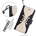 iPhone 7 Case, iPhone 7 Wallet Case, WWW [Lace Series] RFID-Resisting PU Leather Wallet Case Flip Phone Case Cover with Card Slots for Apple iPhone 7 Gold+Black