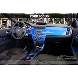 Interior Dash Trim Kit for FORD FOCUS 2008 2009 2010 2011 in Solid Blue Finish 22pcs by Sherwood Dash