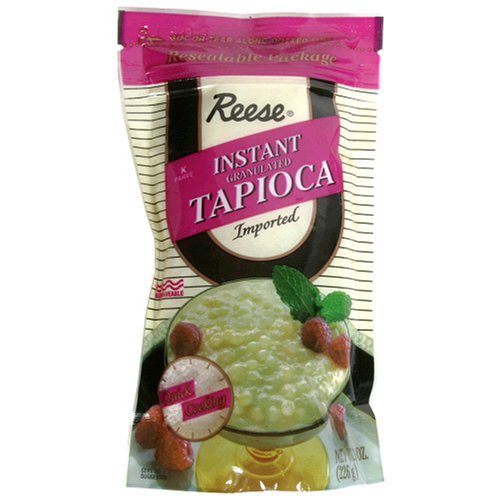 Reese Instant Granulated Tapioca, 8-Ounce Bags (Pack of 12) by Reese