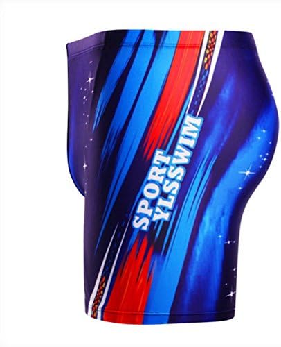 SuperMai Men's Compression Square Leg Swimsuit Graffiti Fashion