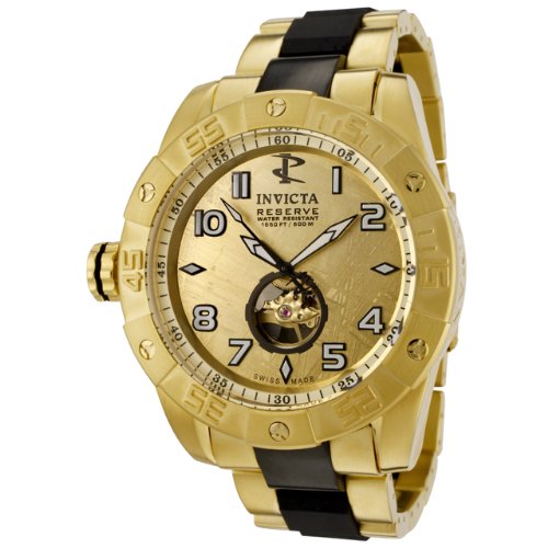 Invicta Men's 0217 Pro Diver Collection Reserve Automatic 18k Gold-Plated Watch