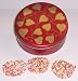 Scott's Cakes 1 lb. White Chocolate Covered Pretzel with Rainbow Jimmies in a Heart Tin