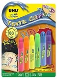 UHU Textil Magic 3D Neon Fabric Colouring Pens Marker Paints