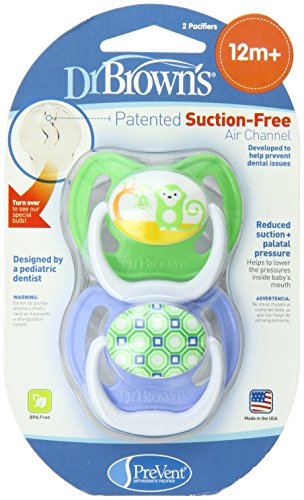 Dr. Brown's PreVent Design Pacifier, Boys, Stage 3, 12+ Months