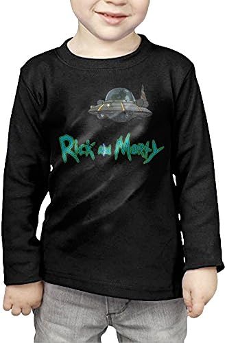 2015 Animated Rick And Morty Spaceship Toddler Long Sleeve Cotton Tee