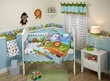 Fisher-Price 4 Piece Precious Planets Crib Set, Aqua/Green