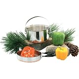 Texsport Stainless Steel Cook Pot/Fry Pan Combo